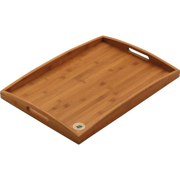 Butlers Tray 49 X 38.5X 4.5cm School Catering Tray Serving Cafe Acacia Wood Tray